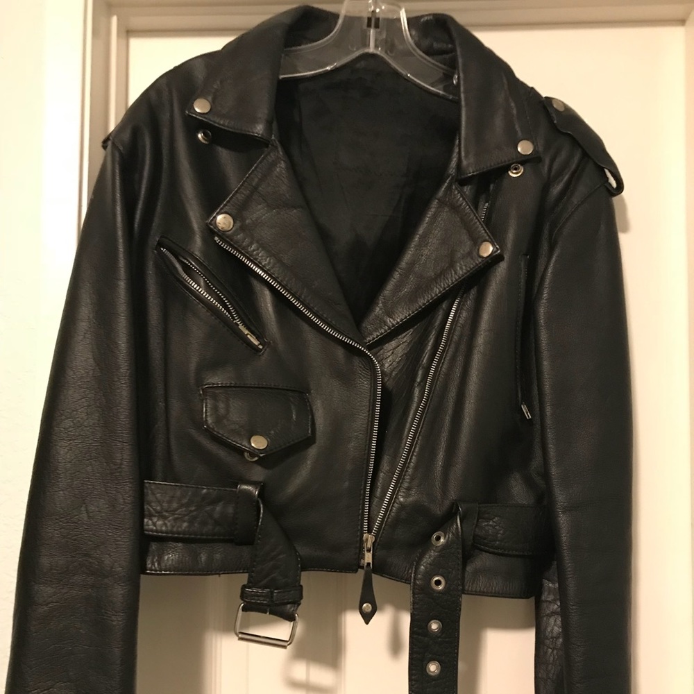 Lady’s motorcycle leather jacket